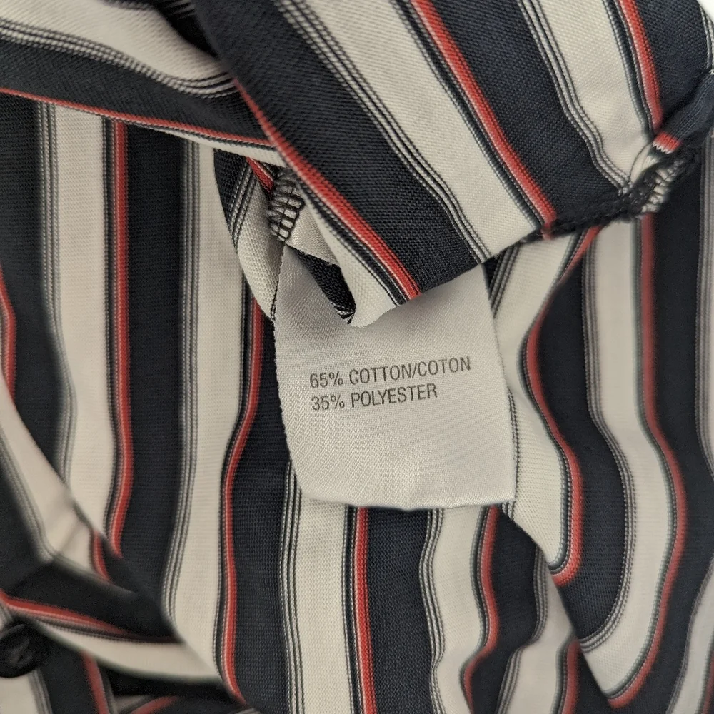 Adidas Lakeland Village Golf Course ClimaLite stripe Polo. Men's large.